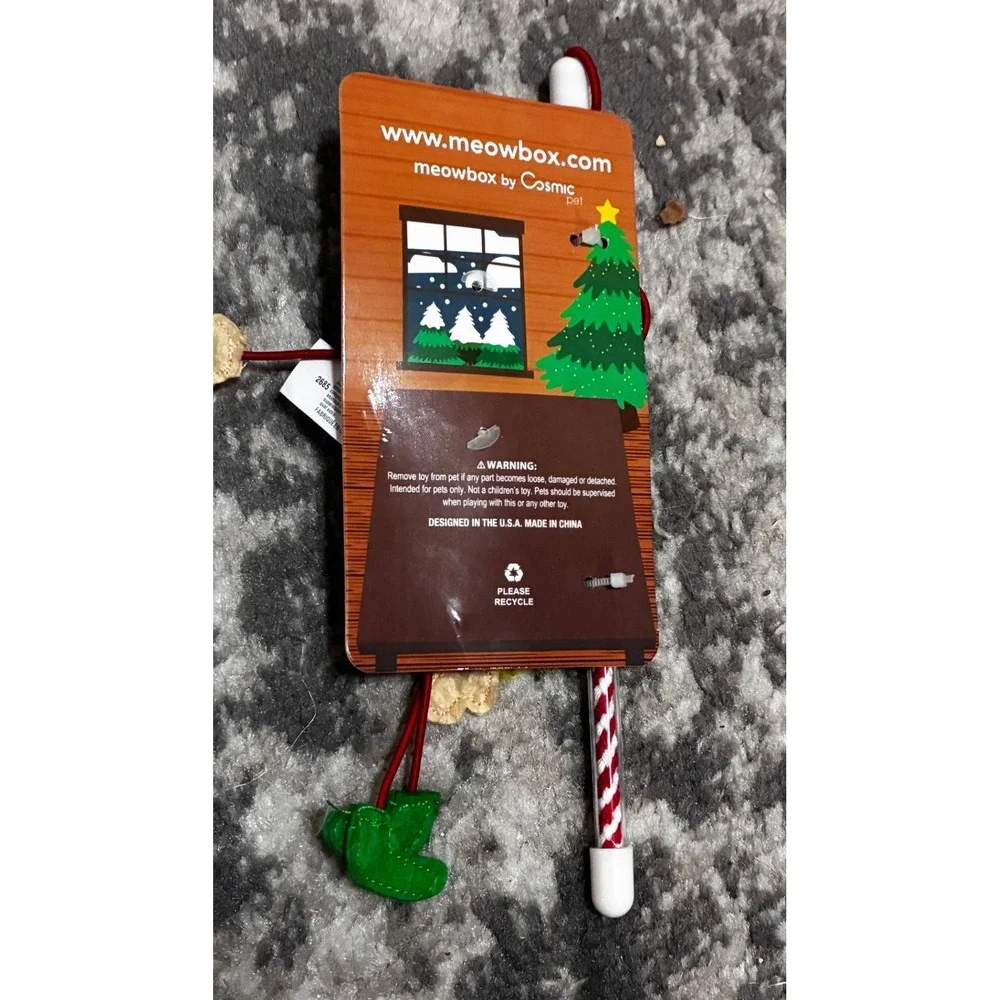 Meow Box Elf 'n Cute Wand Cat Toy (NWT)